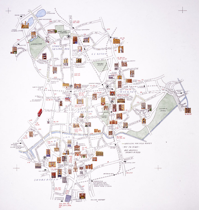 Hidden Art Open Studios Map 1996