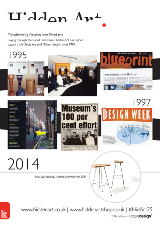 Hidden Art at 100% Design, 1995 & 1997