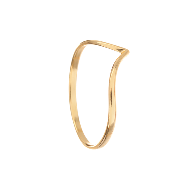 Wave Ring by Hazelnut Jewelry. In Sterling Silver or Gold