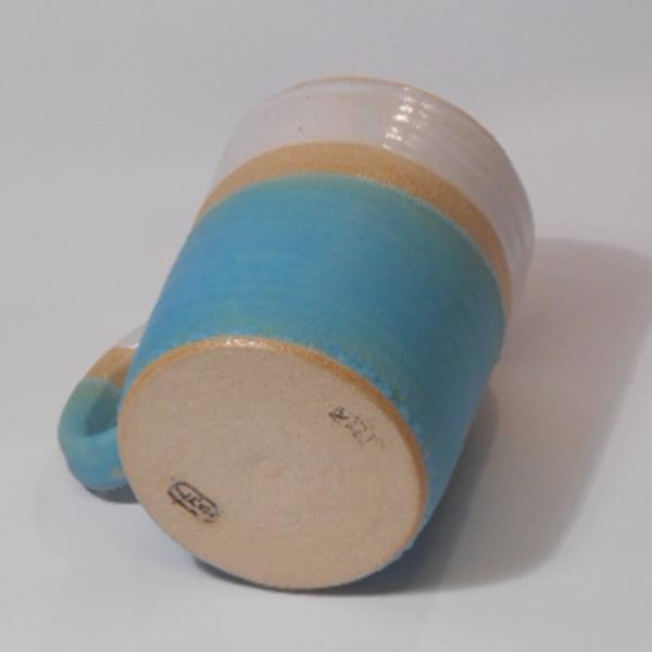 Blue Dipped Stoneware Mug by Lesley McShea