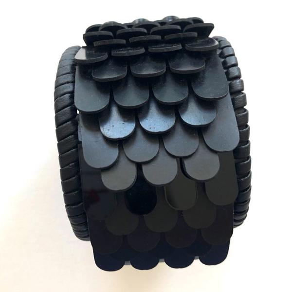 Black Petal Cuff by Michelle Lwe-Holder