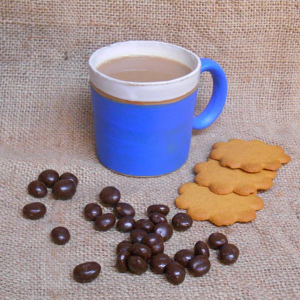 Blue Velvet Cup by Lesley McShea, Stoneware blue