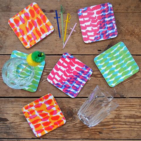 Hundreds & Thousands Mixed Coasters - Set of Six