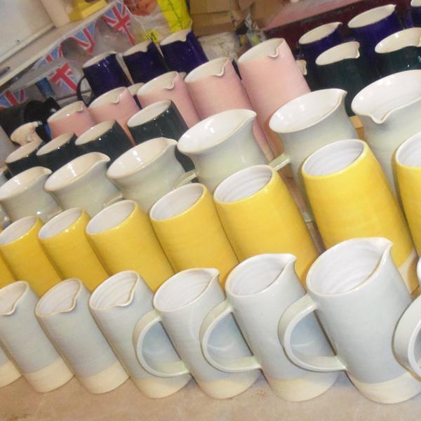 Larger Stately Jugs by Lesley Mc Shea