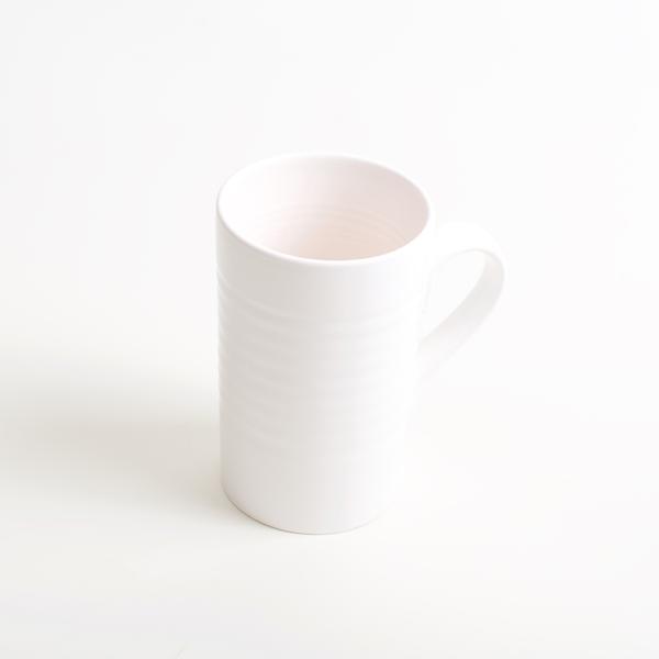 Pink Tactile Porcelain Mug by Linda Bloomfield