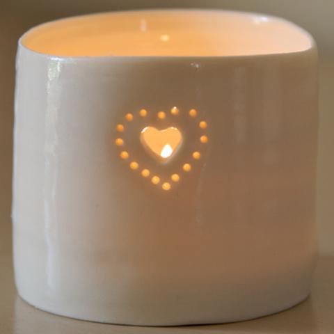 Luna Mini Double Heart Tealight