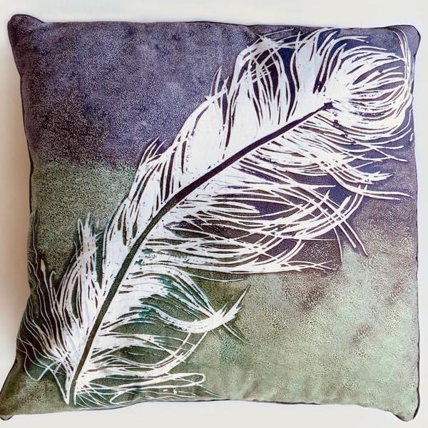 Feather Cushion by RubyKite