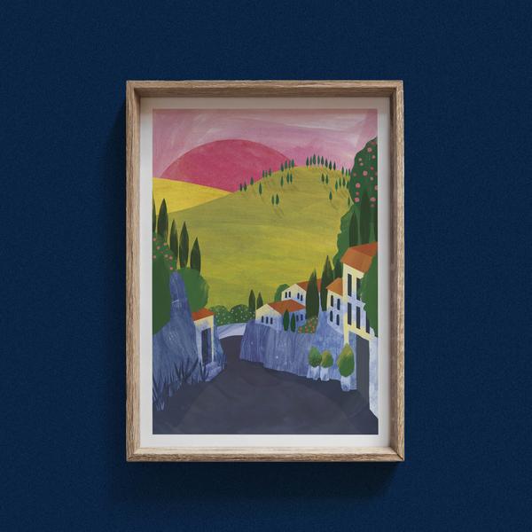 Fiesole, Italy Print by Hello Grimes