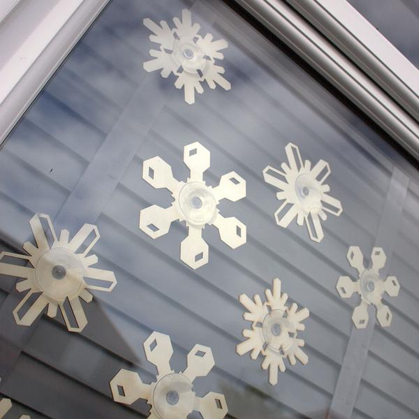 Snowflake Window Decorations by Gilbert13, white