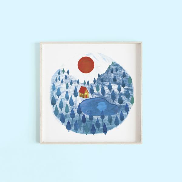 Hello Grimes Noon Print