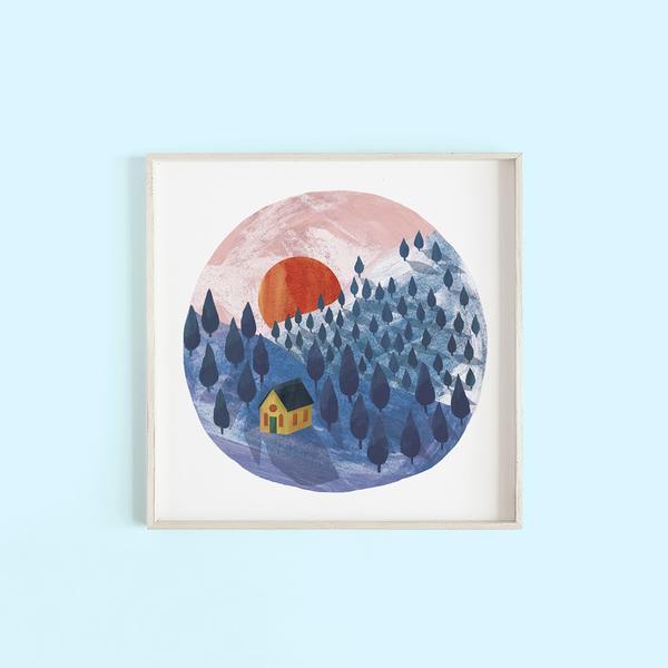 Hello Grimes Morning Print