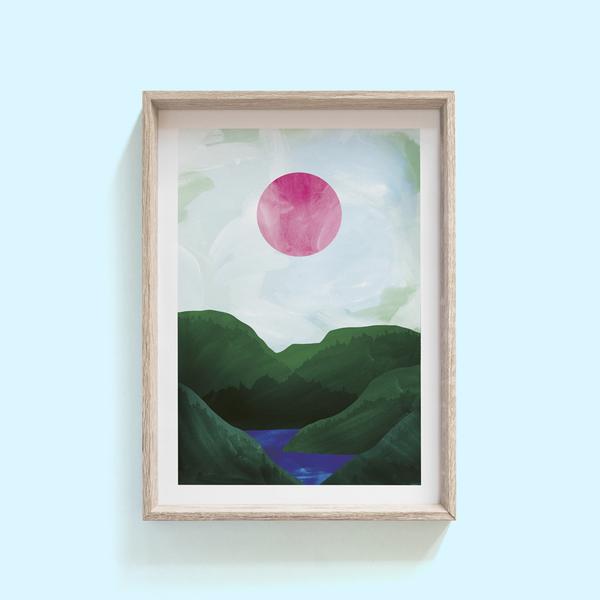 Hello Grimes Riverside Print