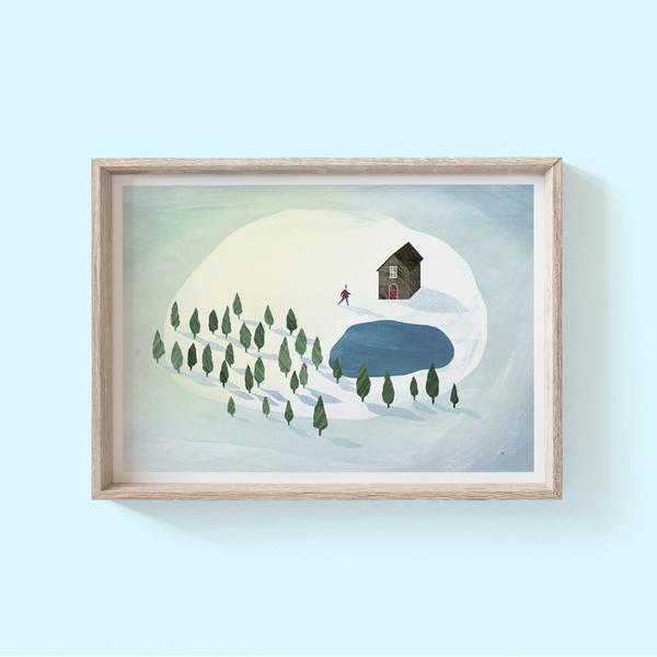 Hello Grimes Winterhouse Print