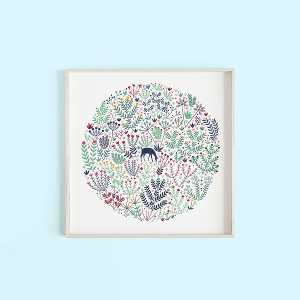 Hello Grimes Deer Print