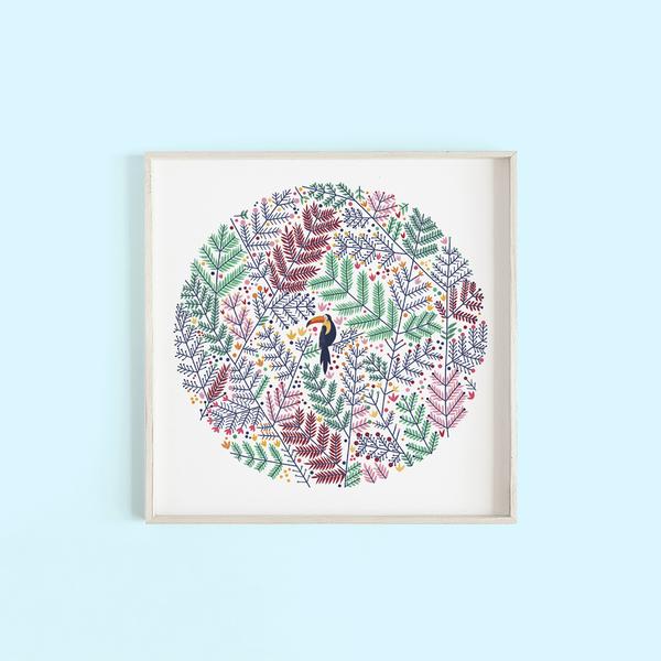 Hello Grimes Toucan Print