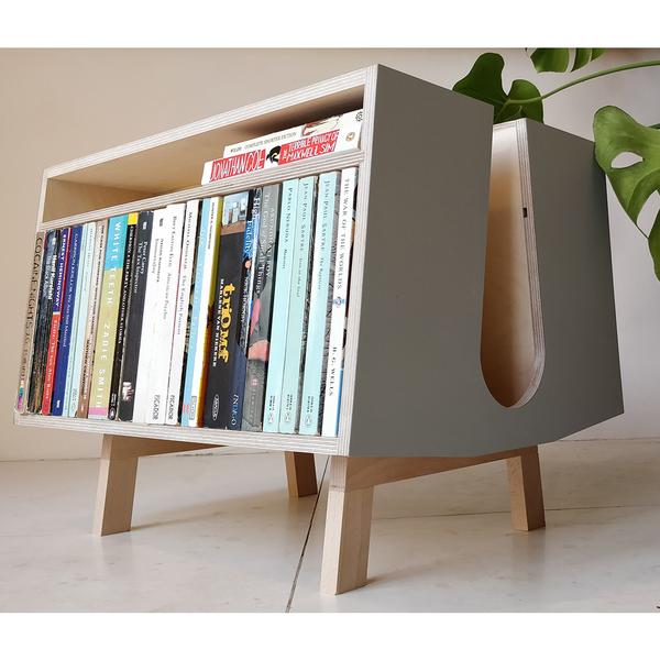 Bauhaus Mini Modern Book case in Grey by Parametre