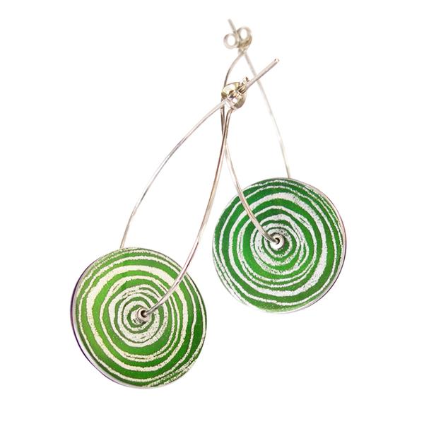 Women's Suffrage Reversible Drop Earrings by Sally Lees
