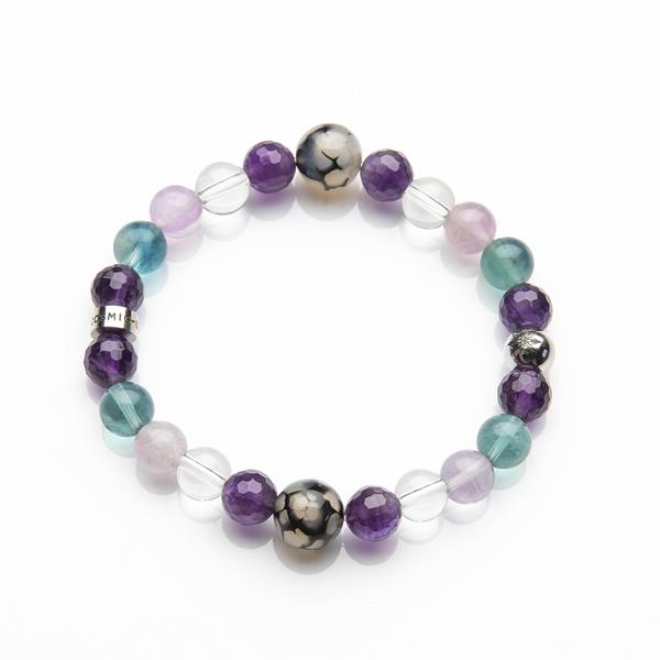 Archangel Jophiel and Purple Dragon Bracelet by Cosmic-Union
