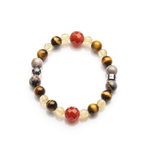 Ganesh & Lakshmi Wealth and Abundance Attractor Bracelet by Cosmic-Union