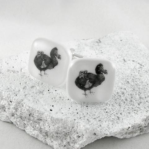 Dodo Glass Cufflinks
