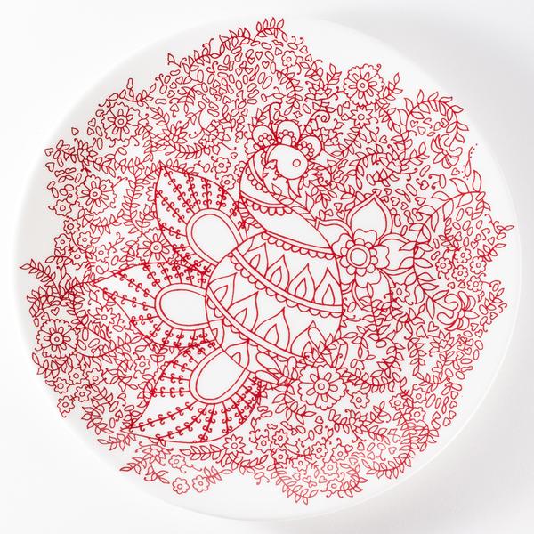 Haveli Peacock Side Plate by Suitcase Susie