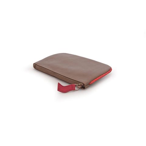 Hoop Salmon And Nappa Leather Coin Purse