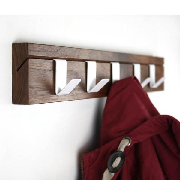 45 Walnut coat hanger by John Green Designs