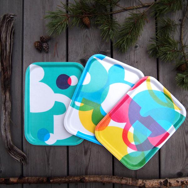 Trio Birchwood Breakfast Trays by Jonna Saarinen