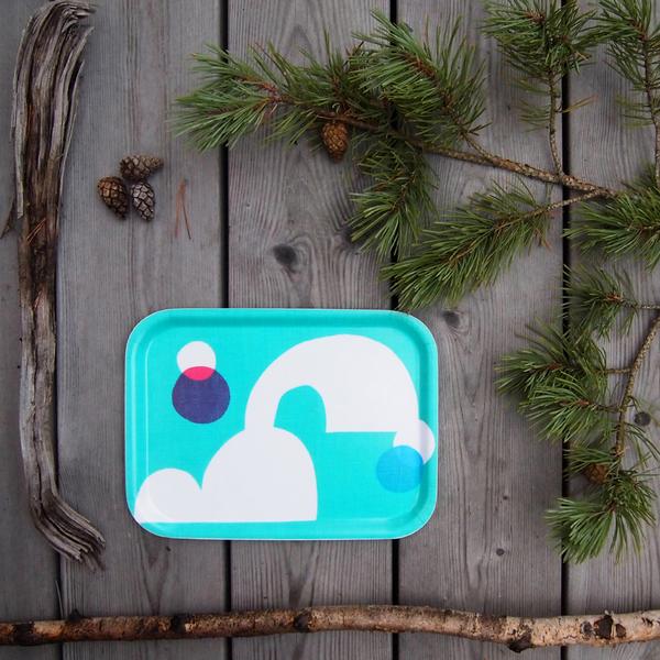 Birchwood Breakfast Tray in Green by Jonna Saarinen