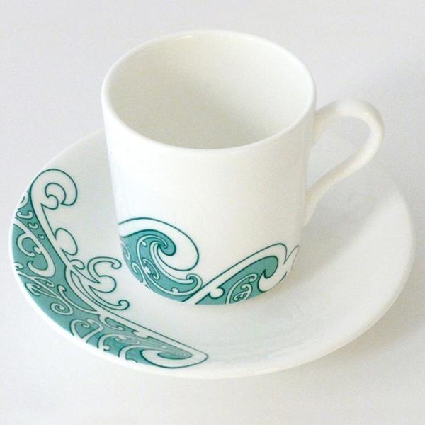 Koru Espresso Cup & Saucer by Suitcase Susie