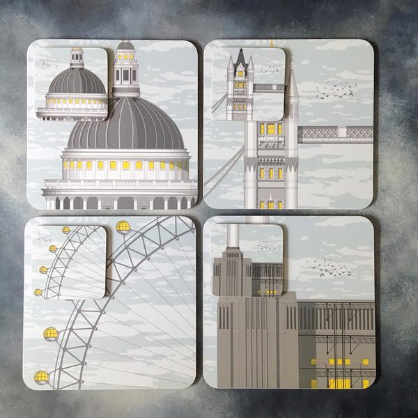 London Placemats and Coasters by Linescapes
