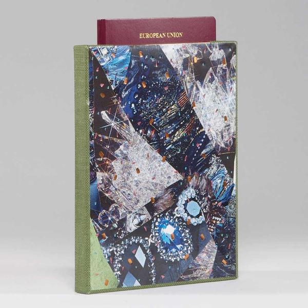 Loaded with jewels passport holder by Bask Bindery