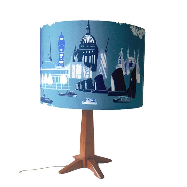 London Lampshade in blue by Snowden Flood