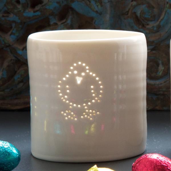 Luna Mini Check Tealight Holder by Luna Lighting