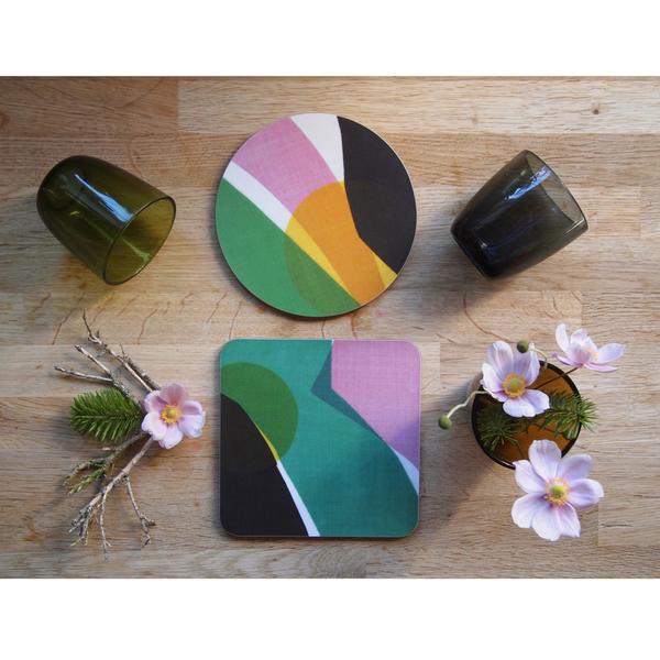 Lunaari Cork Pot Stand Duo by Jonna Saarinen