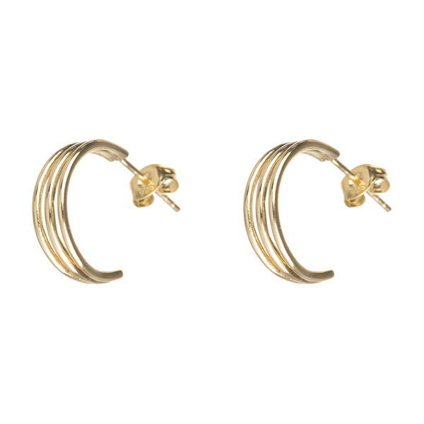 Ginebra Earrings by Hazelnut Jewelry, gold