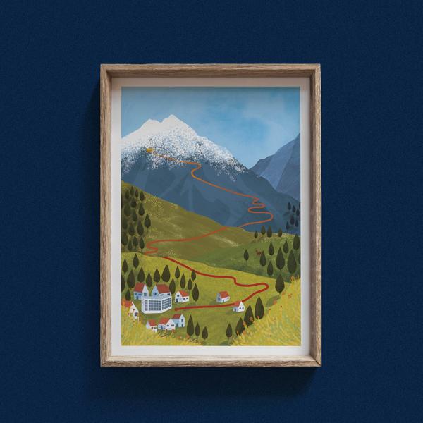 Magic Mountains, Switserland Print, by Hello Grimes