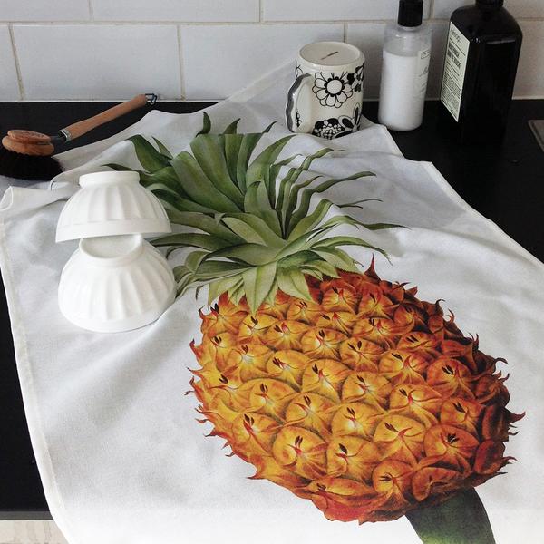 Pineapple Tea Towel by Michelle Mason