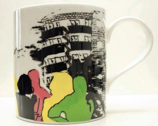 Squares Mug by Mehmet Bozdere and Hidden Art