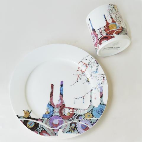Battersea Embroidery Mug & Side Plate Set