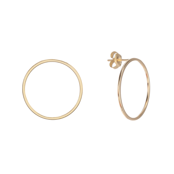 Issa Earrings by Hazelnut Jewelry, in Sterling Silver or Gold