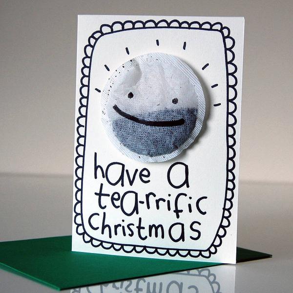 Have a tea-rrific Christmas Card by Tee and Toast