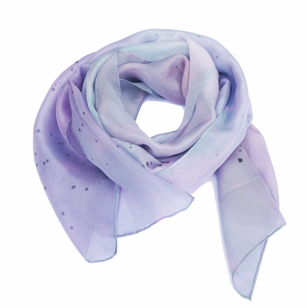 Purple Green and Pink Star Scarf by Amanda Jane's 