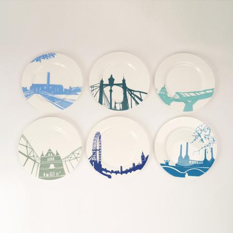 River Series Dinner Plates - Set of Six