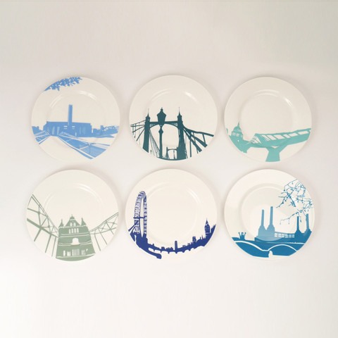 River Series Side Plates - Set of Six