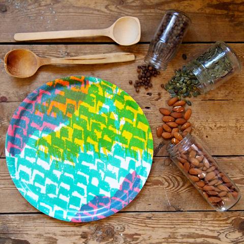 Hundreds & Thousands Round Serving Tray