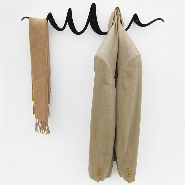 Scribble Coat Rack - black by Headsprung