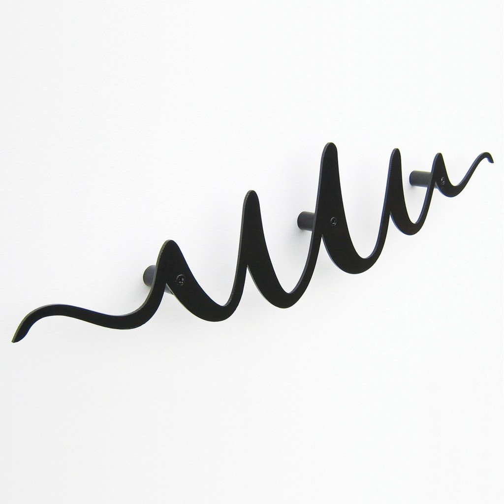 Scribble Coat Rack - black by Headsprung