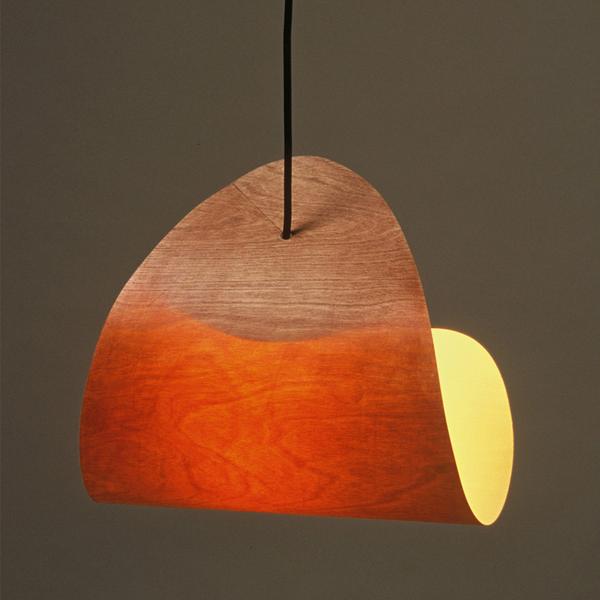 Sixlite lampshade - printed Birch ply by Damdesign