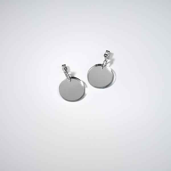 Solaris Earrings Circle Silver